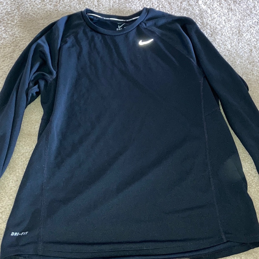 Black athletic shirt